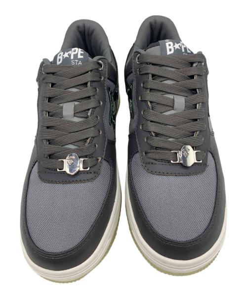 A BATHING APE（ア ベイシング エイプ）A BATHING APE (ア ベイシング エイプ) BAPE STA TEXT CODE CAMO グレー サイズ:26.5の古着・服飾アイテム