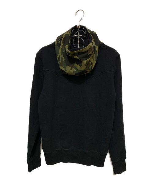 A BATHING APE（ア ベイシング エイプ）A BATHING APE (ア ベイシング エイプ) ジップアップフーディー ブラック サイズ:Mの古着・服飾アイテム
