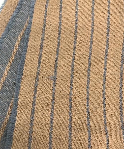 LOEWE（ロエベ）LOEWE (ロエベ) ウールマフラー ブラウン×ネイビーの古着・服飾アイテム