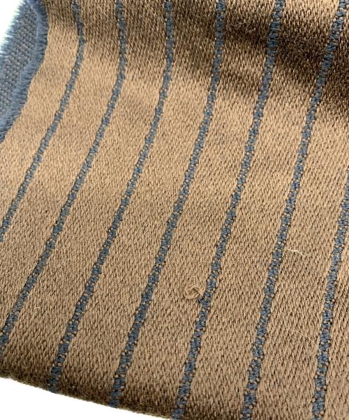 LOEWE（ロエベ）LOEWE (ロエベ) ウールマフラー ブラウン×ネイビーの古着・服飾アイテム