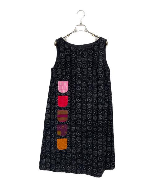 marimekko（マリメッコ）marimekko (マリメッコ) ノースリーブワンピース ブラック サイズ:36の古着・服飾アイテム