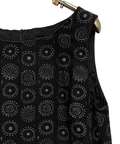 marimekko（マリメッコ）marimekko (マリメッコ) ノースリーブワンピース ブラック サイズ:36の古着・服飾アイテム