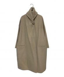 Honnete（オネット）の古着「ショールカラーワイドコート」｜ベージュ
