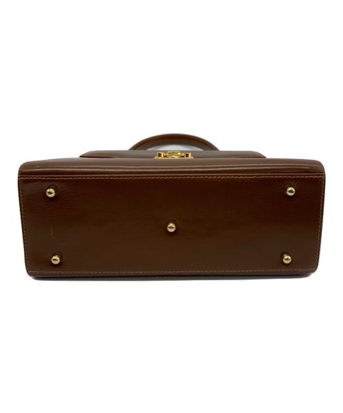 GUCCI（グッチ）GUCCI (グッチ) レディロック2WAYハンドバッグ ブラウンの古着・服飾アイテム