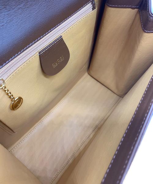 GUCCI（グッチ）GUCCI (グッチ) レディロック2WAYハンドバッグ ブラウンの古着・服飾アイテム