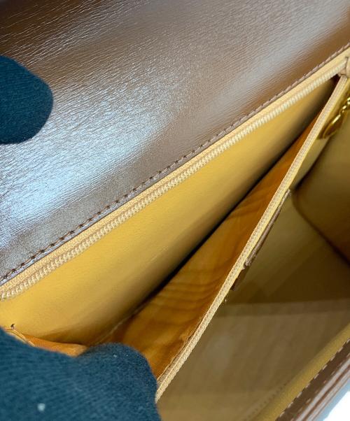 GUCCI（グッチ）GUCCI (グッチ) レディロック2WAYハンドバッグ ブラウンの古着・服飾アイテム