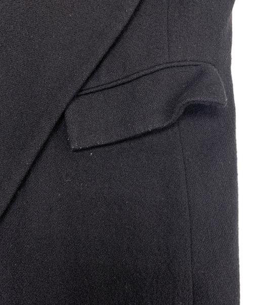 GROUND Y（グラウンドワイ）GROUND Y (グラウンドワイ) アシンメトリーロングテーラードジャケット ブラック サイズ:3の古着・服飾アイテム