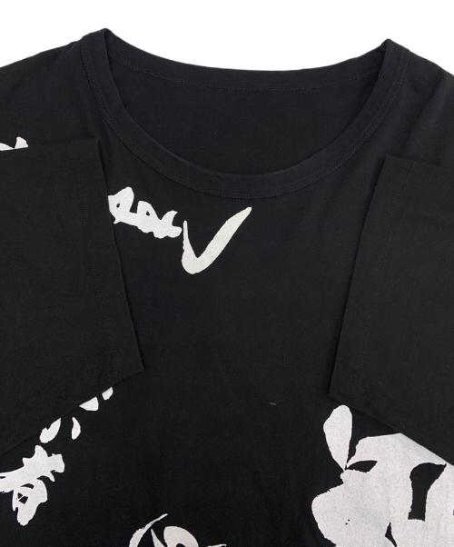 GROUND Y（グラウンドワイ）GROUND Y (グラウンドワイ) 武田双雲 Jumbo cut sew short T ブラック サイズ:.3の古着・服飾アイテム