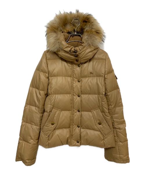 BURBERRY BLUE LABEL（バーバリー ブルー レーベル）BURBERRY BLUE LABEL (バーバリー ブルー レーベル) ダウンジャケット ブラウン サイズ:38の古着・服飾アイテム