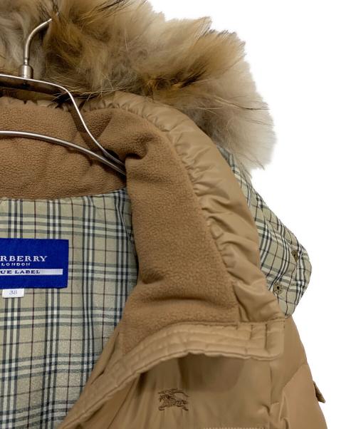 BURBERRY BLUE LABEL（バーバリー ブルー レーベル）BURBERRY BLUE LABEL (バーバリー ブルー レーベル) ダウンジャケット ブラウン サイズ:38の古着・服飾アイテム