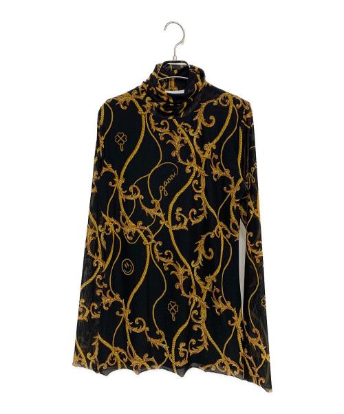 GANNI（ガニー）GANNI (ガニー) チェーン柄パワーネット ブラック サイズ:40の古着・服飾アイテム