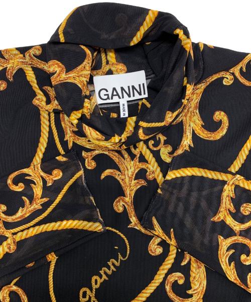 GANNI（ガニー）GANNI (ガニー) チェーン柄パワーネット ブラック サイズ:40の古着・服飾アイテム