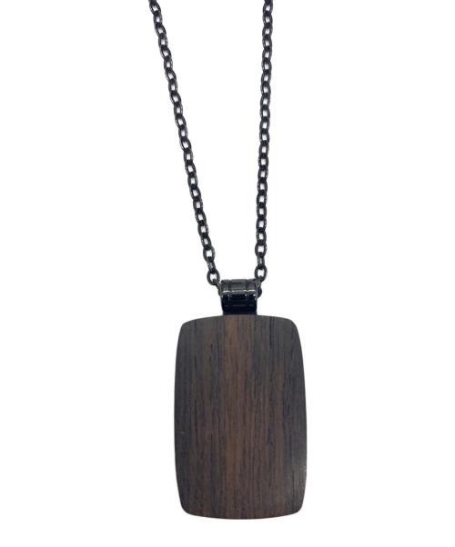 EMPORIO ARMANI（エンポリオアルマーニ）EMPORIO ARMANI (エンポリオアルマーニ) ネックレス ブラック×ブラウンの古着・服飾アイテム