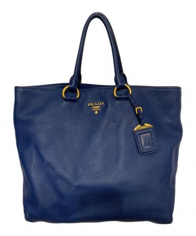PRADA 青 トートバッグ 中古・古着通販】PRADA (プラダ) トートバッグ ブルー｜ブランド・古着