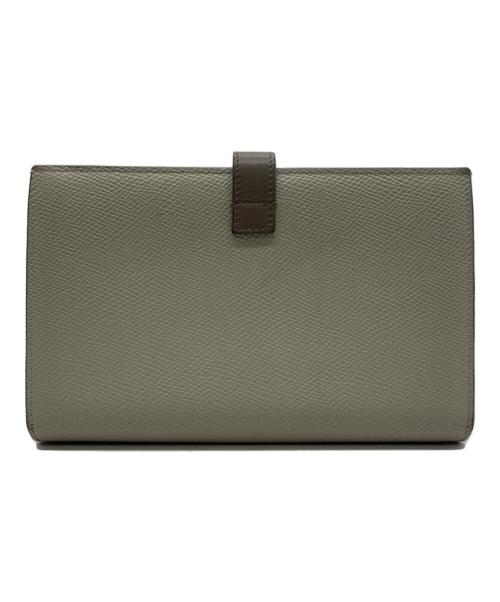 CELINE（セリーヌ）CELINE (セリーヌ) ラージストラップウォレット ブルーグレーの古着・服飾アイテム
