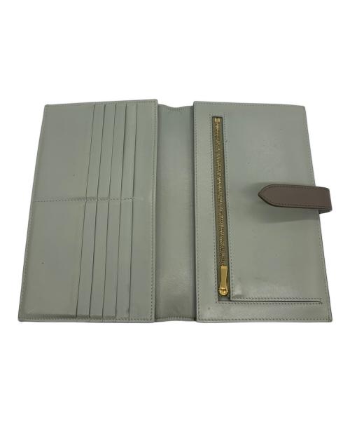 CELINE（セリーヌ）CELINE (セリーヌ) ラージストラップウォレット ブルーグレーの古着・服飾アイテム