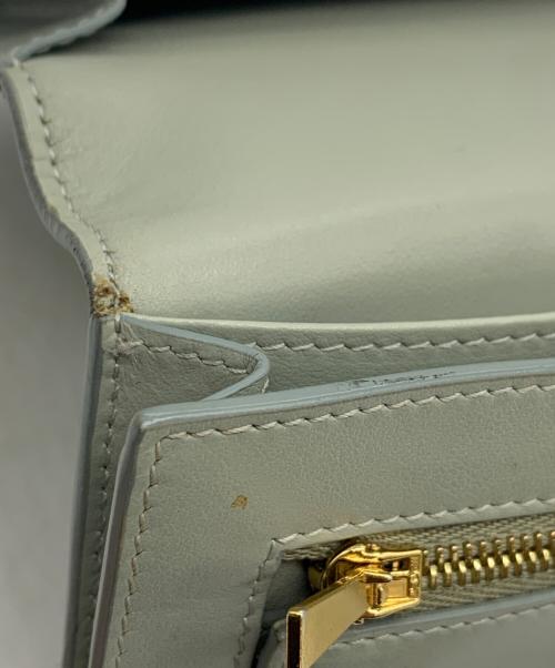 CELINE（セリーヌ）CELINE (セリーヌ) ラージストラップウォレット ブルーグレーの古着・服飾アイテム