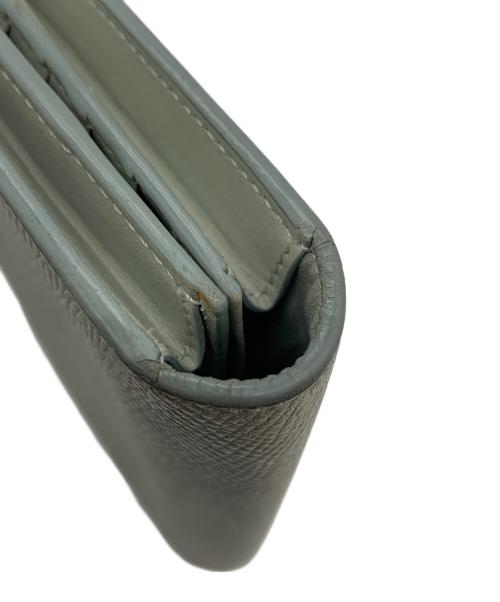 CELINE（セリーヌ）CELINE (セリーヌ) ラージストラップウォレット ブルーグレーの古着・服飾アイテム