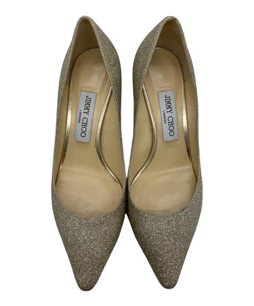 JIMMY CHOO（ジミーチュウ）JIMMY CHOO (ジミーチュウ) ROMY 60 ゴールド サイズ:37 1/2の古着・服飾アイテム