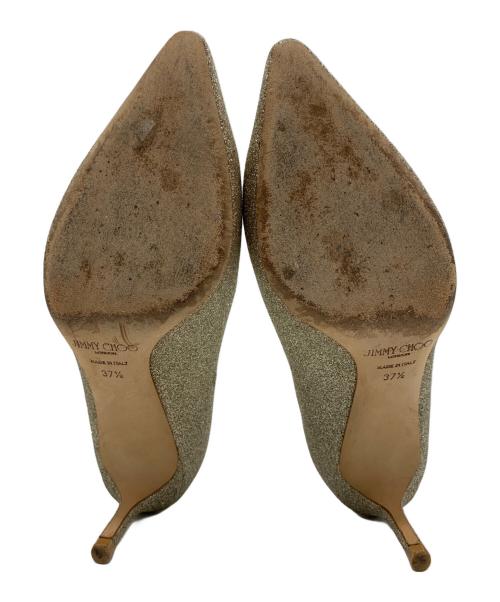 JIMMY CHOO（ジミーチュウ）JIMMY CHOO (ジミーチュウ) ROMY 60 ゴールド サイズ:37 1/2の古着・服飾アイテム