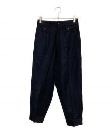 Y's for men（ワイズフォーメン）の古着「タックパンツ」｜ネイビー