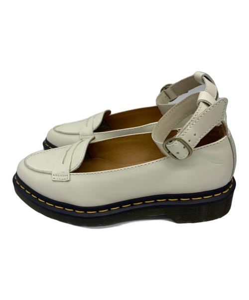 Dr.Martens（ドクターマーチン）Dr.Martens (ドクターマーチン) アンクルストラップコインローファー ホワイト サイズ:UK5の古着・服飾アイテム