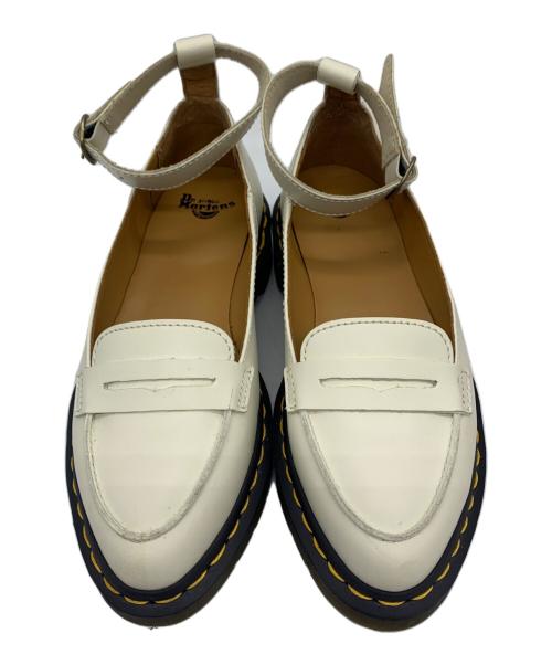Dr.Martens（ドクターマーチン）Dr.Martens (ドクターマーチン) アンクルストラップコインローファー ホワイト サイズ:UK5の古着・服飾アイテム