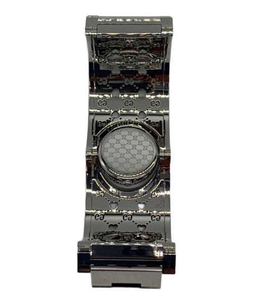 GUCCI（グッチ）GUCCI (グッチ) トワールワイド ピンク×シルバーの古着・服飾アイテム