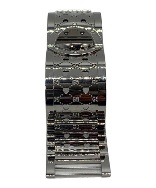 GUCCI（グッチ）GUCCI (グッチ) トワールワイド ピンク×シルバーの古着・服飾アイテム