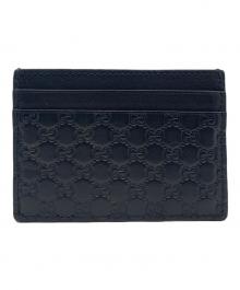 GUCCI（グッチ）の古着「マイクログッチシマ カードケース」｜ブラック