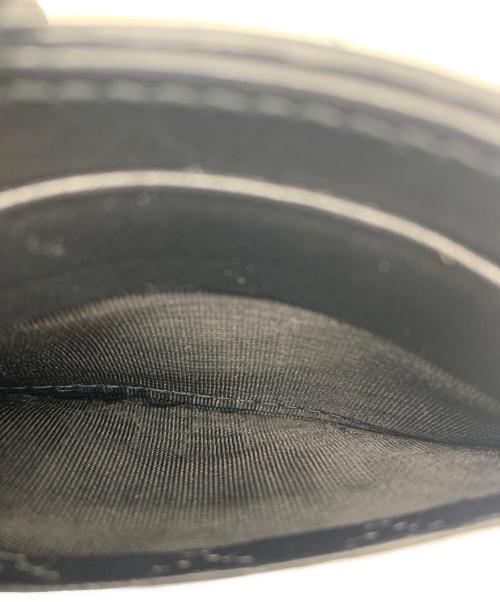 GUCCI（グッチ）GUCCI (グッチ) マイクログッチシマ カードケース ブラックの古着・服飾アイテム