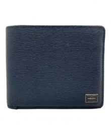 PORTER（ポーター）の古着「CURRENT 2つ折り財布」｜ネイビー