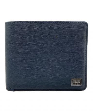 中古・古着通販】PORTER (ポーター) CURRENT 2つ折り財布 ネイビー