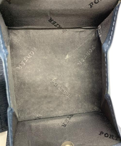 PORTER（ポーター）PORTER (ポーター) CURRENT 2つ折り財布 ネイビーの古着・服飾アイテム
