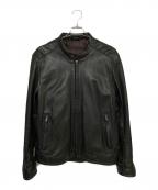 DEGNERデグナー）の古着「ラムレザージャケット」｜ブラック