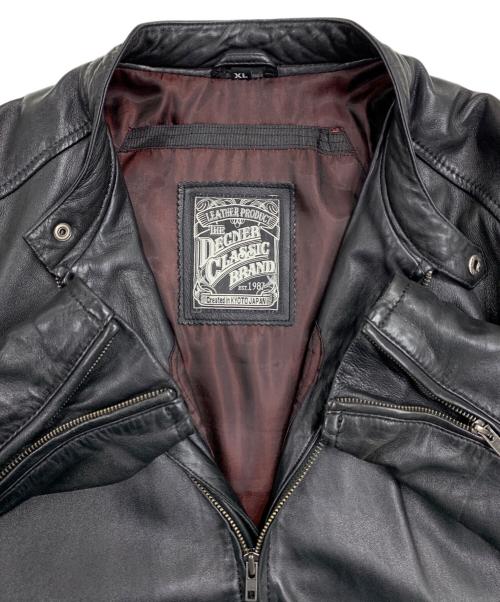 DEGNER（デグナー）Degner (デグナー) ラムレザージャケット ブラック サイズ:XLの古着・服飾アイテム