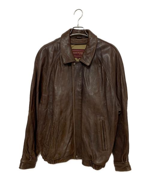Couture by JPark（クチュール ジェイ・パーク）Couture by JPark (クチュール ジェイ・パーク) レザージャケット ブラウン サイズ:XLの古着・服飾アイテム