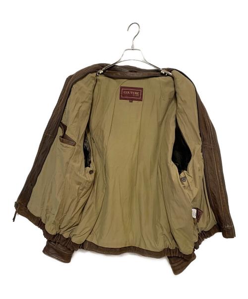 Couture by JPark（クチュール ジェイ・パーク）Couture by JPark (クチュール ジェイ・パーク) レザージャケット ブラウン サイズ:XLの古着・服飾アイテム