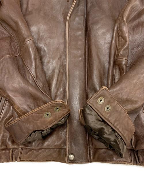 Couture by JPark（クチュール ジェイ・パーク）Couture by JPark (クチュール ジェイ・パーク) レザージャケット ブラウン サイズ:XLの古着・服飾アイテム