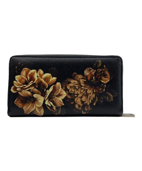 DOLCE & GABBANA（ドルチェ＆ガッバーナ）DOLCE & GABBANA (ドルチェ＆ガッバーナ) 長財布 ブラックの古着・服飾アイテム