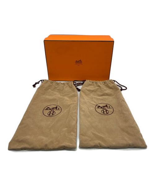 HERMES（エルメス）HERMES (エルメス) クイック スニーカー ベージュ×ブラック サイズ:37の古着・服飾アイテム