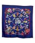 HERMES (エルメス) カレ90　HELLO DOLLY ブルー：15000円
