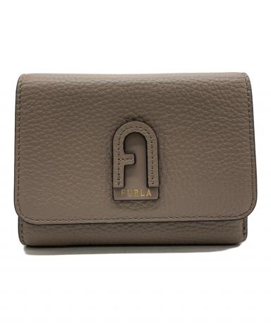 中古・古着通販】FURLA (フルラ) ダフネ 3つ折り財布 グレージュ