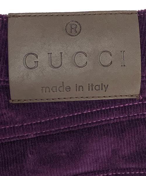 GUCCI（グッチ）GUCCI (グッチ) コーデュロイパンツ パープル サイズ:44の古着・服飾アイテム