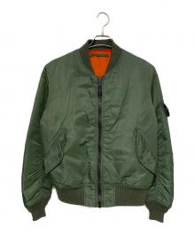 AVIREX（アヴィレックス）の古着「MA-1ジャケット」｜オリーブ×オレンジ