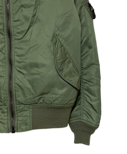 AVIREX（アヴィレックス）AVIREX (アヴィレックス) MA-1ジャケット オリーブ×オレンジ サイズ:Ｌの古着・服飾アイテム