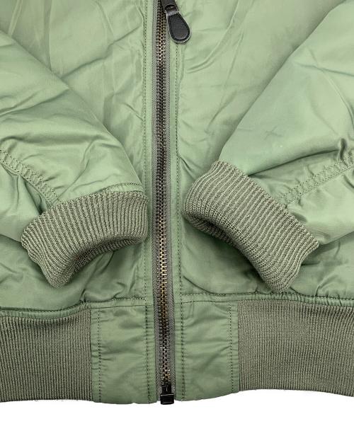 AVIREX（アヴィレックス）AVIREX (アヴィレックス) MA-1ジャケット オリーブ×オレンジ サイズ:Ｌの古着・服飾アイテム