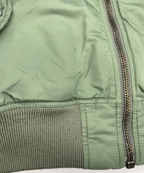 AVIREX（アヴィレックス）AVIREX (アヴィレックス) MA-1ジャケット オリーブ×オレンジ サイズ:Ｌの古着・服飾アイテム