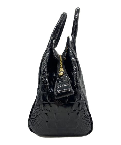 Vivienne Westwood ANGLOMANIA（ヴィヴィアンウエストウッドアングロマニア）VIVIENNE WESTWOOD ANGLOMANIA (ヴィヴィアンウエストウッドアングロマニア) 型押しハンドバッグ ブラックの古着・服飾アイテム