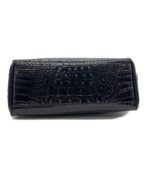 Vivienne Westwood ANGLOMANIA（ヴィヴィアンウエストウッドアングロマニア）VIVIENNE WESTWOOD ANGLOMANIA (ヴィヴィアンウエストウッドアングロマニア) 型押しハンドバッグ ブラックの古着・服飾アイテム